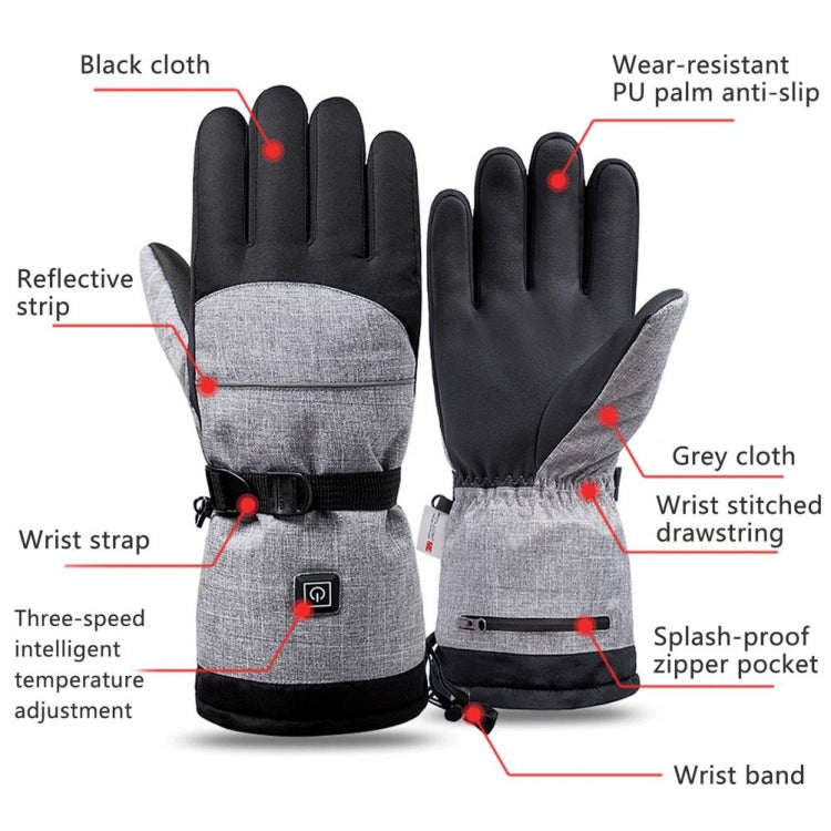 Winter Heating Hand Warmer Electric Thermal Gloves ,Specification: With Battery Box - Full Finger Gloves by PMC TechLife | Online Shopping South Africa | PMC TechLife