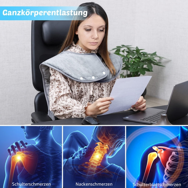 Heated Shoulder Guards Neck Guards Electric Heated Shawls Electric Blankets US Plug(Dark Gray) - free shipping - PMC TechLife - Order now!