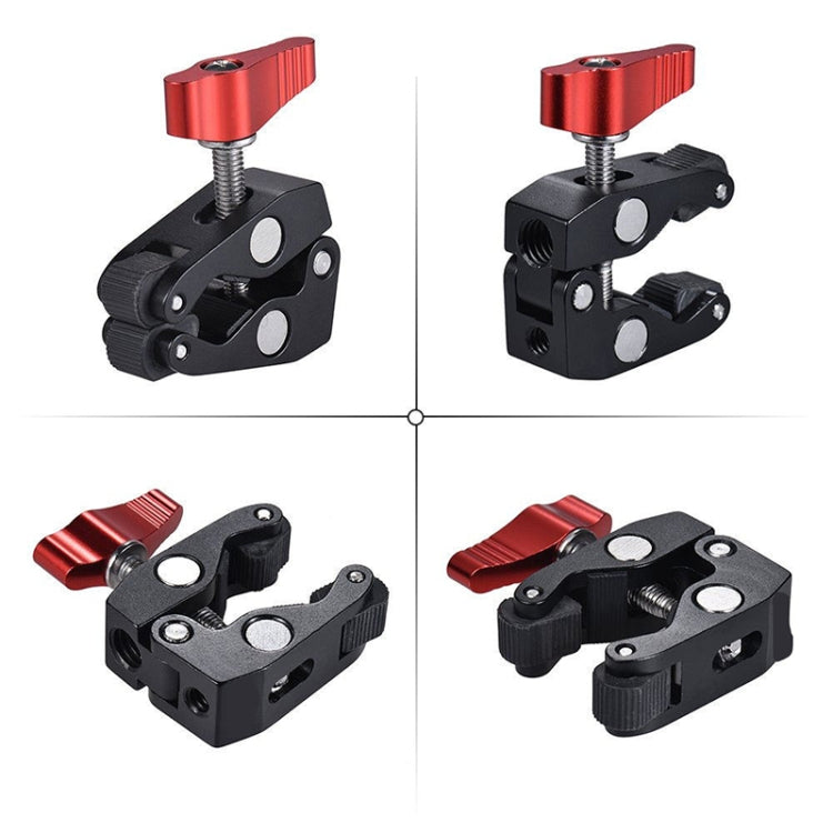 JMSUZ 124124 SLR Camera Rail Adjustable Clamp Crab Clamp (Red) -  by JMSUZ | Online Shopping South Africa | PMC Jewellery