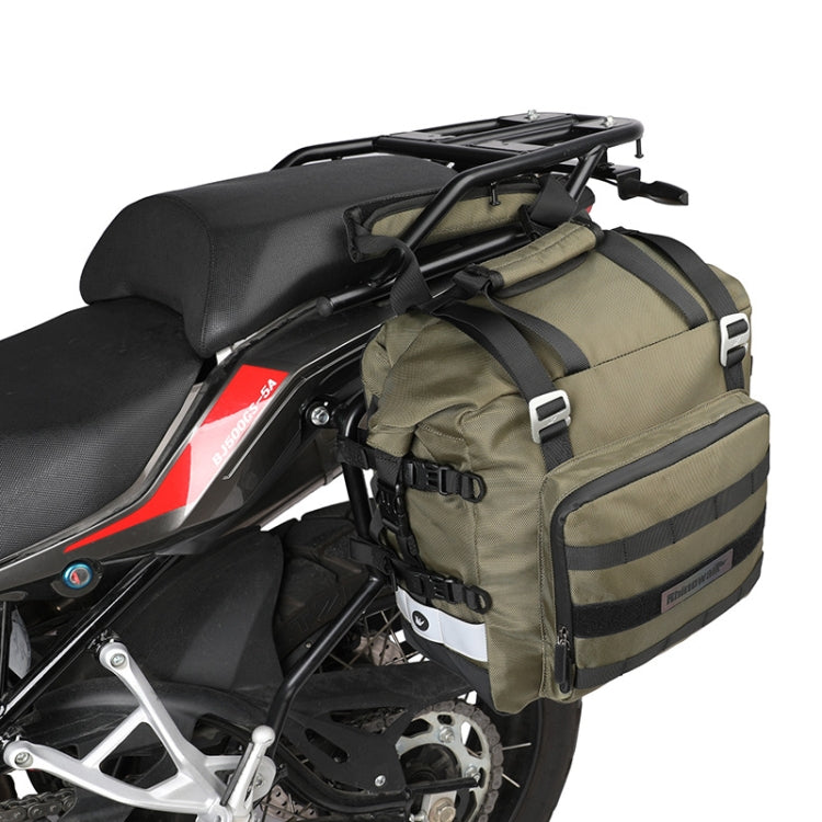 Rhinowalk MT2040 20L Large Capacity Waterproof Quick Release Motorcycle Side Bag(Green) - Bags & Luggages by PMC TechLife | Online Shopping South Africa | PMC TechLife | Buy Now Pay Later Mobicred