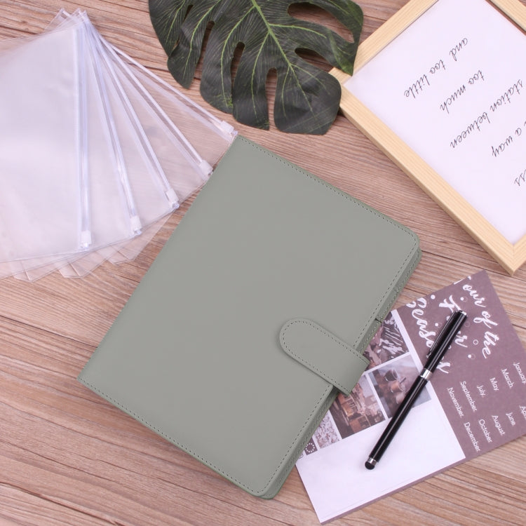 A5 Macaron Notebook PU Loose-leaf Cash Budget Handbook(Blue) - Notebooks by PMc TechLife | Online Shopping South Africa | PMc TechLife | Buy Now Pay Later Mobicred