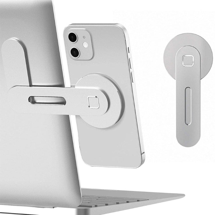 Laptop Phone Expansion Bracket Aluminum Magnetic Phone Stand(Blue) - Laptop Stand by PMC Jewellery | Online Shopping South Africa | PMC Jewellery | Buy Now Pay Later Mobicred