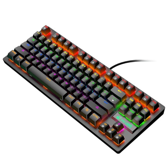 ZIYOULANG K2 87 Keys Office Laptop Punk Glowing Mechanical Wired Keyboard, Cable Length: 1.5m, Color: Black - Wired Keyboard by ZIYOULANG | Online Shopping South Africa | PMC Jewellery | Buy Now Pay Later Mobicred