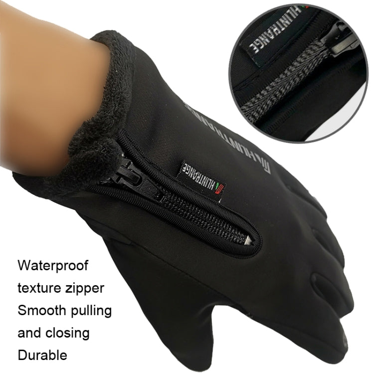 HUNTRANGE A022 Outdoor Waterproof Touch Screen Riding Keep Warm Gloves, Size: M(Gray) - Cycling Gloves by HUNTRANGE | Online Shopping South Africa | PMC TechLife | Buy Now Pay Later Mobicred