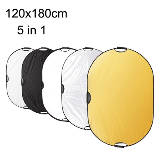 Selens  5 In 1 (Gold / Silver  / White / Black / Soft Light) Folding Reflector Board, Size: 120x180cm -  by Selens | Online Shopping South Africa | PMC Jewellery | Buy Now Pay Later Mobicred