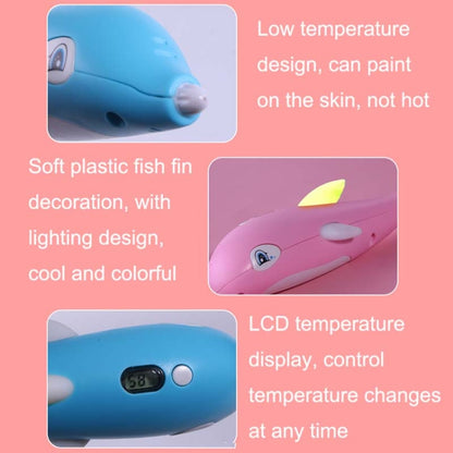 Children 3D Printing Pen Low Temperature Intelligent Screen Display Voice Drawing Pen, Style:, Color: 13 Colors (Blue) - 3D Printer by PMC Jewellery | Online Shopping South Africa | PMC Jewellery | Buy Now Pay Later Mobicred