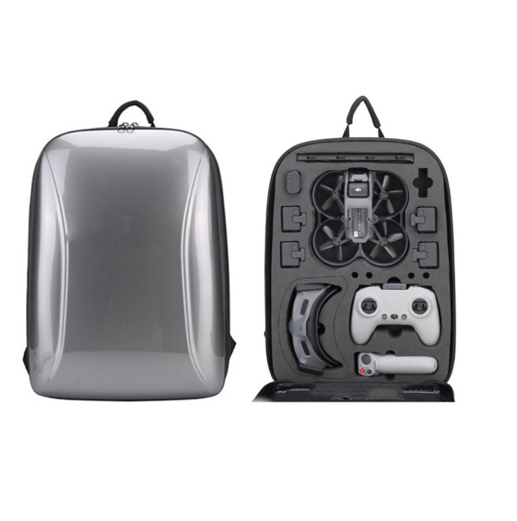 For DJI AVATA  Storage Bag Hard Shell Waterproof Shoulder Bag Backpack(Metal Gray) - Case & Bags by PMC Jewellery | Online Shopping South Africa | PMC Jewellery