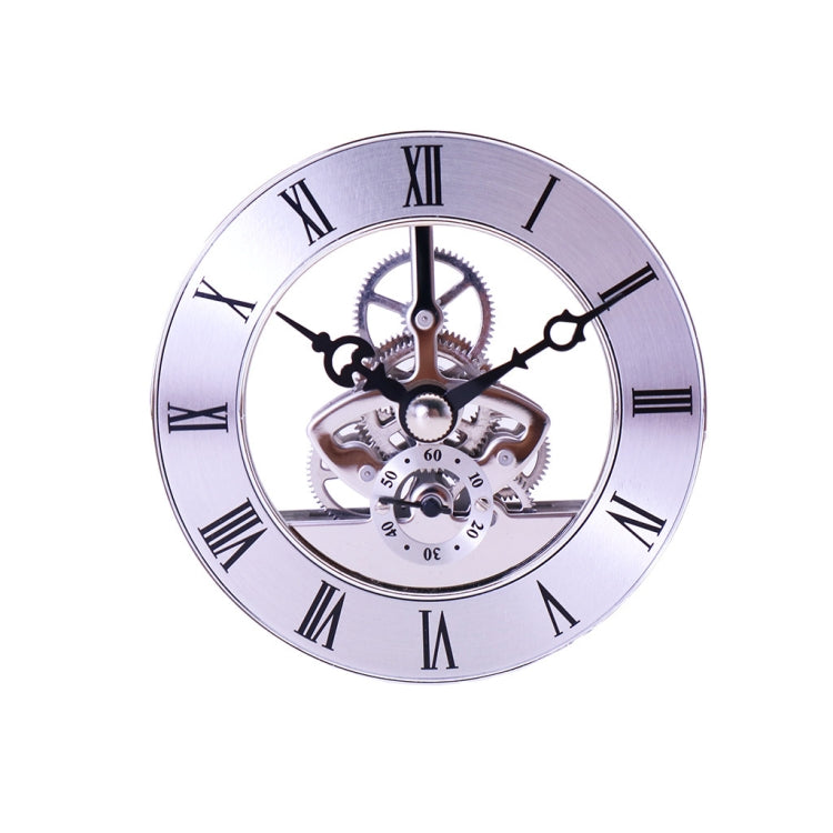 Metal See-through Quartz Clock Gear Clock DIY Accessories 86mm Silver Movement - DIY Clocks by PMc TechLife | Online Shopping South Africa | PMc TechLife | Buy Now Pay Later Mobicred