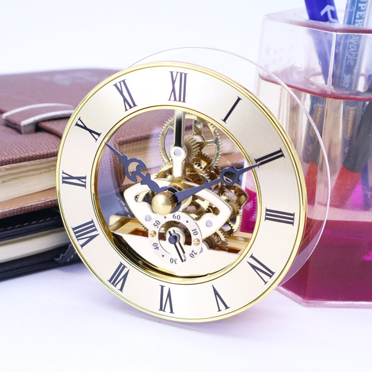 Metal See-through Quartz Clock Gear Clock DIY Accessories 149mm Golden Clock Head - DIY Clocks by PMc TechLife | Online Shopping South Africa | PMc TechLife | Buy Now Pay Later Mobicred