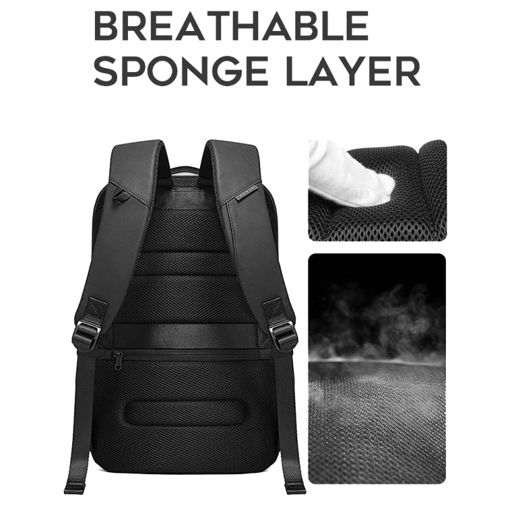 BANGE  BG-7216plus Antitheft Waterproof Travel Men Backpack 15.6 Inch Laptop Bag(Black) - Backpack by BANGE | Online Shopping South Africa | PMC Jewellery