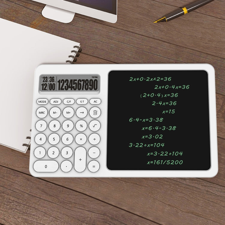 Office Calculator LCD Handwriting Board With Stand(White) -  by PMC TechLife | Online Shopping South Africa | PMC TechLife | Buy Now Pay Later Mobicred