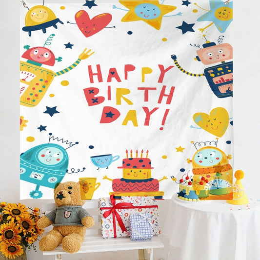 Birthday Layout Hanging Cloth Children Photo Wall Cloth, Size: 180x200cm Velvet(1) - Cartoon by PMC Jewellery | Online Shopping South Africa | PMC Jewellery | Buy Now Pay Later Mobicred