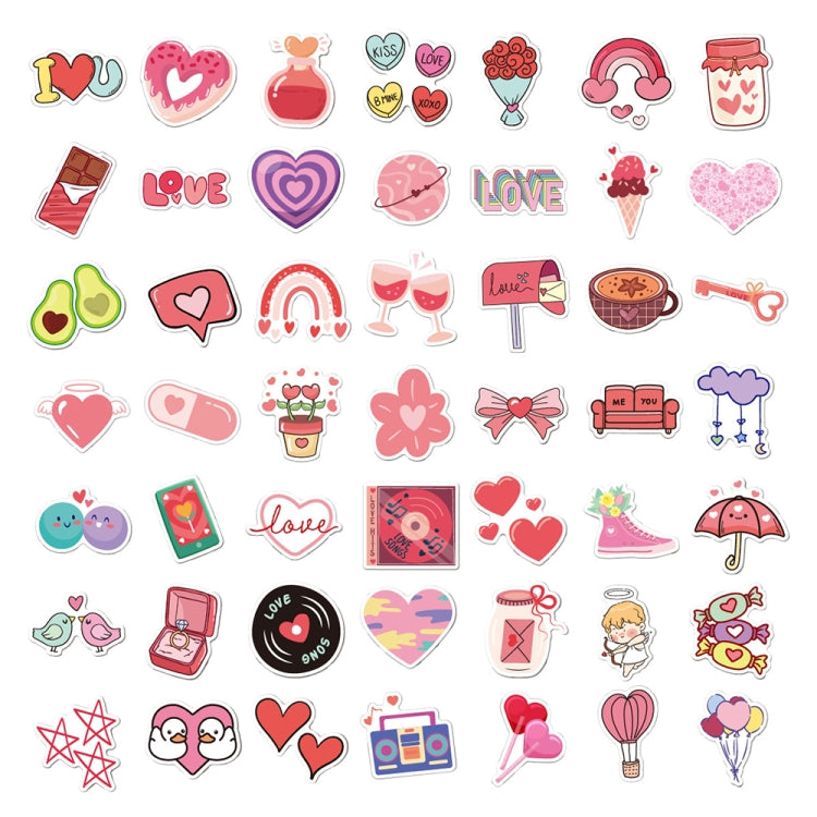 4sets Valentine Day Gifts Decorative Stickers Cartoon Waterproof Water Cup Sticker, Spec: N13 - Handbook Decorative Stickers by PMC Jewellery | Online Shopping South Africa | PMC Jewellery