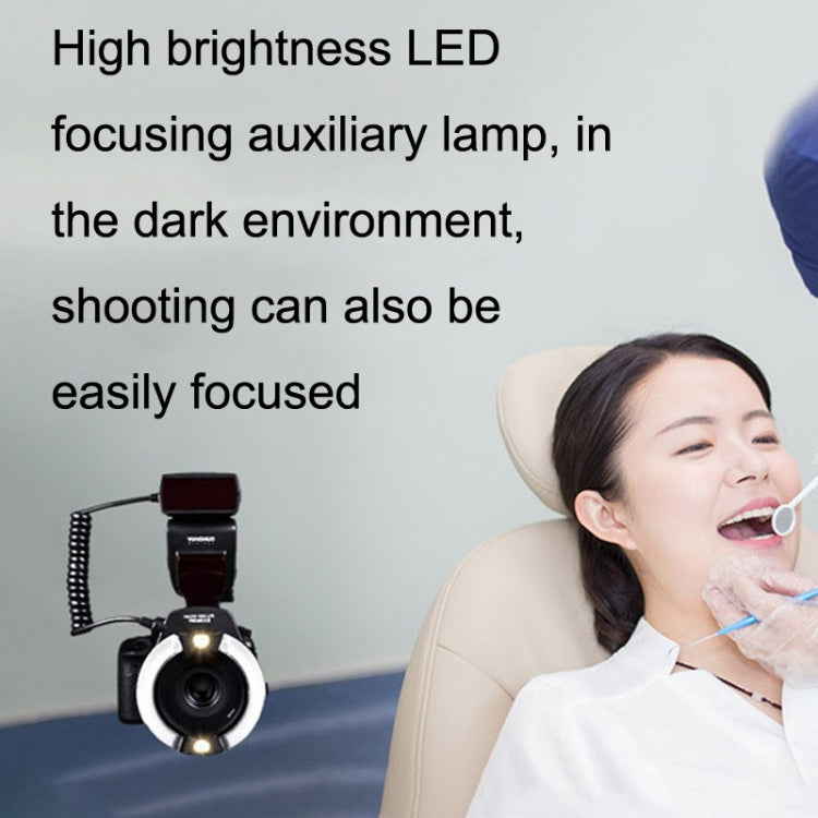 For Canon TTL Oral Insect Insect Teeth Ring Light YONGNUO YN-14EX II Macro Ring Flash Speedlite - free shipping - PMC TechLife - Order now!