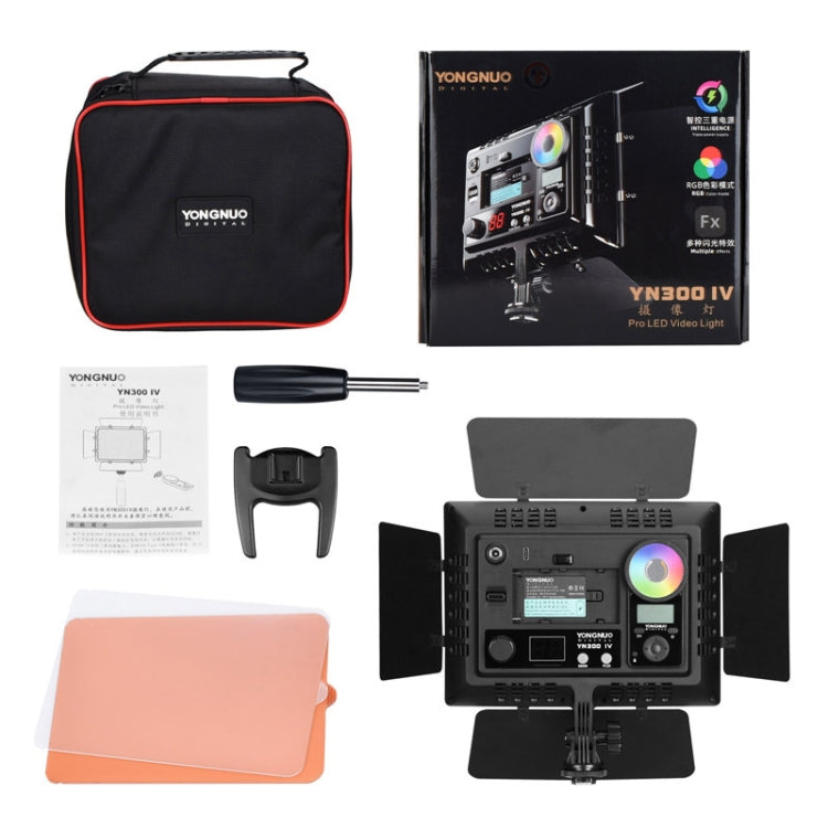 YONGNUO YN300IV Four Generations RGB Full Color Photography Lamp Double Color LED Fill Light, Style: Standard - free shipping - PMC TechLife - Order now!