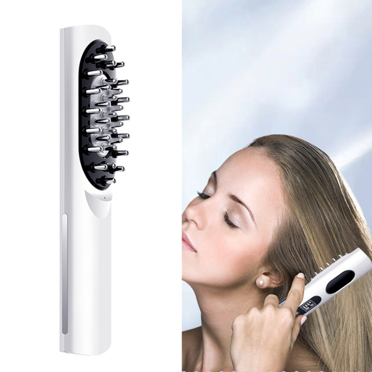 DYM007-005 Scalp Medicine Device Massage Comb Red Light Vibration Scalp Smear Potion Essence Liquid Guide Device(White) - Hair Care by PMC Jewellery | Online Shopping South Africa | PMC Jewellery