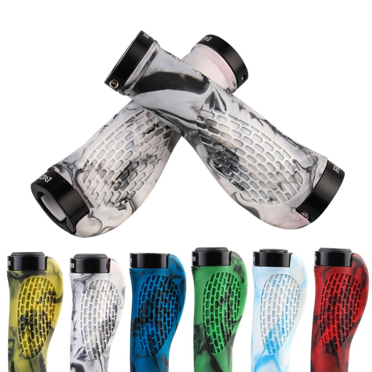 MZYRH 1pair Mountain Bike Bicycle Handlebar Grips Protective Covers(Black Blue) - Bicycle Grips by MZYRH | Online Shopping South Africa | PMC Jewellery