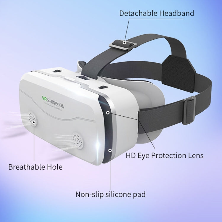 VRSHINECON G15 Helmet Virtual Reality VR Glasses All In One Game Phone 3D Glasses(White) - VR Headset by PMC Jewellery | Online Shopping South Africa | PMC Jewellery | Buy Now Pay Later Mobicred