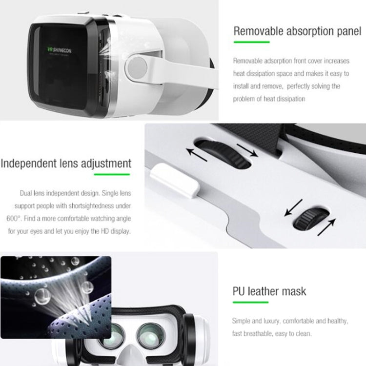 VRSHINECON G04BS+B03 Handle 3D Virtual Reality Helmet VR Glasses With Bluetooth Headset - free shipping - PMC Jewellery - Order now!