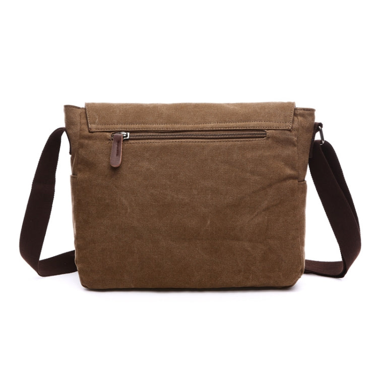 Versatile Canvas Shoulder Messenger Bag Business Computer Bag, Color: Black Large - free shipping - PMC TechLife - Order now!