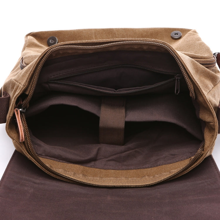 Versatile Canvas Shoulder Messenger Bag Business Computer Bag, Color: Black Large - free shipping - PMC TechLife - Order now!