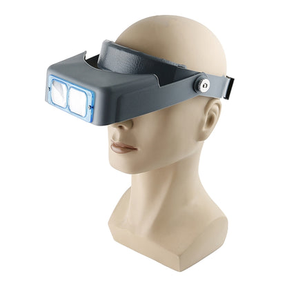 81007-B 1.5X/2X/2.5X/3.5X Optical Lens Head-mounted Watch Repair Magnifying Glass - Glasses Style by PMC Jewellery | Online Shopping South Africa | PMC Jewellery