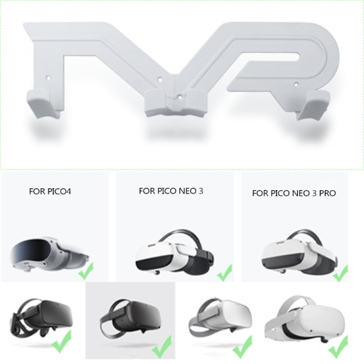 Wall Bracket Display Stand For Meta Quest 2/Pico Neo 3/Pico 4/Pro VR Accessories(Black) - VR Accessories by PMC TechLife | Online Shopping South Africa | PMC TechLife | Buy Now Pay Later Mobicred