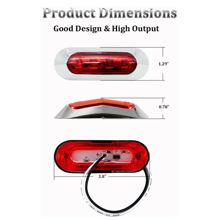 1pair MK-234 12V Yacht Ships 4LED Navigation Lights Red And Green Signal Light(Red+Green) - Marine Accessories & Parts by PMC Jewellery | Online Shopping South Africa | PMC Jewellery