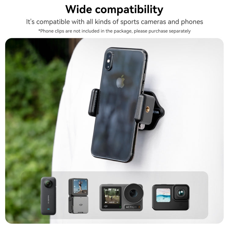 TELESIN Magnetic Action Camera Quick Release Bracket Mount,Spec: Extended Suit - Holder by TELESIN | Online Shopping South Africa | PMC TechLife | Buy Now Pay Later Mobicred