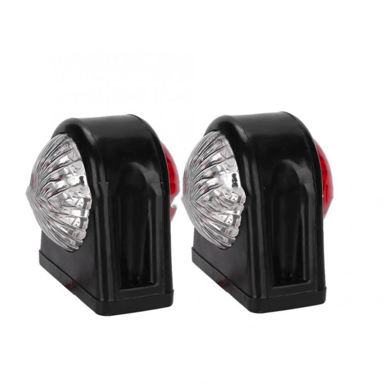 MK-249 10-30V 8LEDs Red And White Truck Round Side Light(Red White) - Running Lights by PMC Jewellery | Online Shopping South Africa | PMC Jewellery | Buy Now Pay Later Mobicred