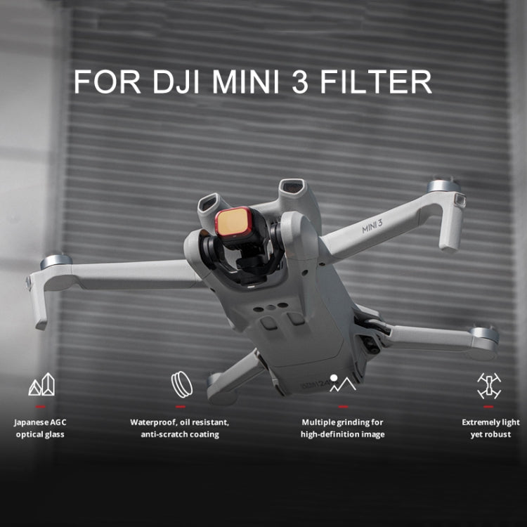 For DJI Mini 3 PGYTECH Filter Aluminum Alloy Drone Filter,Spec: UV - free shipping - PMC TechLife - Order now!
