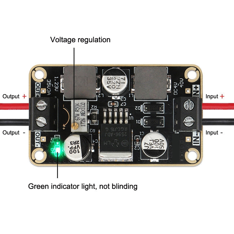 LM2596-ADJ DC-DC Adjustable Step-Down Power Module 4V-40V To 1.23-35V 3A Stereotype Board(As Show) - Other Accessories by PMC Jewellery | Online Shopping South Africa | PMC Jewellery | Buy Now Pay Later Mobicred