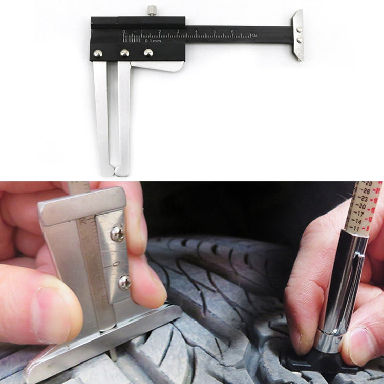 Multi-function Tire Patterns Deep Ruler Brake Disc Thickness Measuring Tools - Other Tools by PMC TechLife | Online Shopping South Africa | PMC TechLife | Buy Now Pay Later Mobicred