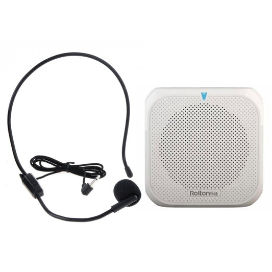 Rolton K400 Mini Audio Speaker Megaphone Voice Amplifier  Support FM Radio TF MP3(White) - Microphone by Rolton | Online Shopping South Africa | PMC Jewellery | Buy Now Pay Later Mobicred