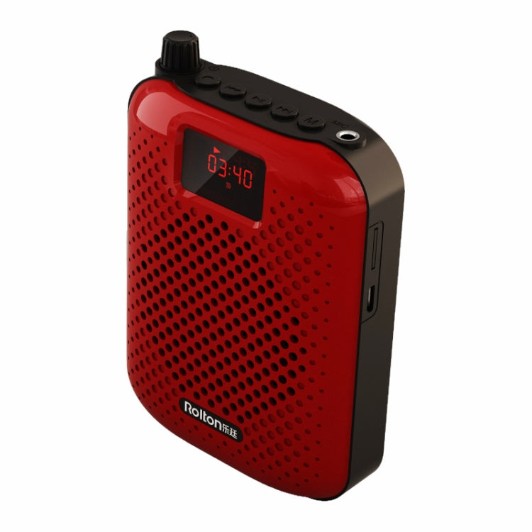 Rolton K500 Bluetooth Audio Speaker Megaphone Voice Amplifier Support FM TF Recording(Red) - Microphone by Rolton | Online Shopping South Africa | PMC Jewellery | Buy Now Pay Later Mobicred