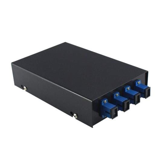 4 Ports Desktop Optical Fiber Terminal Box Founded Wall With SC Tailed Fiber Flange - Fiber Receiver by PMC Jewellery | Online Shopping South Africa | PMC Jewellery | Buy Now Pay Later Mobicred