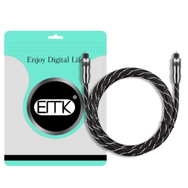 EMK QH/A6.0 Digital Optical Fiber Audio Cable Amplifier Audio Line, Length 5m(Black) - Audio Optical Cables by EMK | Online Shopping South Africa | PMC Jewellery | Buy Now Pay Later Mobicred