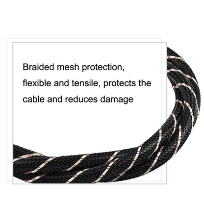 EMK HB/A6.0 SPDIF Interface Digital High-Definition Audio Optical Fiber Cable, Length: 10m(Black White Net) - Audio Optical Cables by EMK | Online Shopping South Africa | PMC Jewellery | Buy Now Pay Later Mobicred