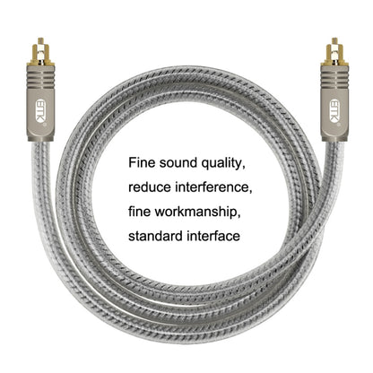 EMK YL/B Audio Digital Optical Fiber Cable Square To Square Audio Connection Cable, Length: 8m(Transparent Gray) - Audio Optical Cables by EMK | Online Shopping South Africa | PMC Jewellery | Buy Now Pay Later Mobicred