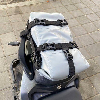 LONGHIKER Motorcycle Quick Release Waterproof Bumper Side Bag(Gray) - Bags & Luggages by PMC Jewellery | Online Shopping South Africa | PMC Jewellery | Buy Now Pay Later Mobicred