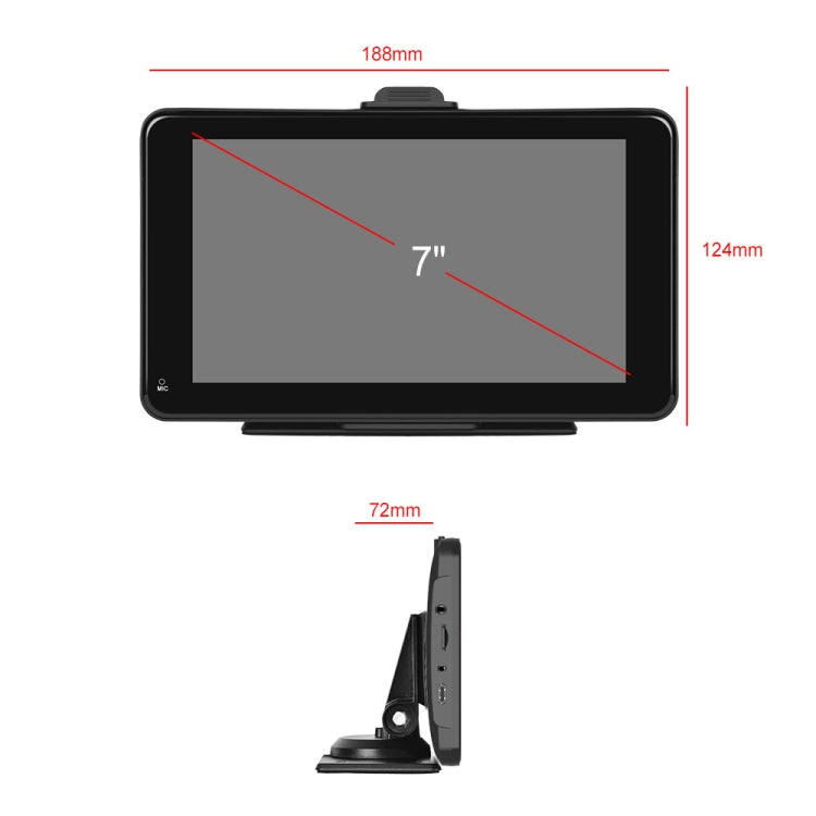 A3135 7 Inches HD Wired Smart Screen With Wireless CarPlay + Android Auto + Android Without Camera - Car MP3 & MP4 & MP5 by PMC TechLife | Online Shopping South Africa | PMC TechLife | Buy Now Pay Later Mobicred