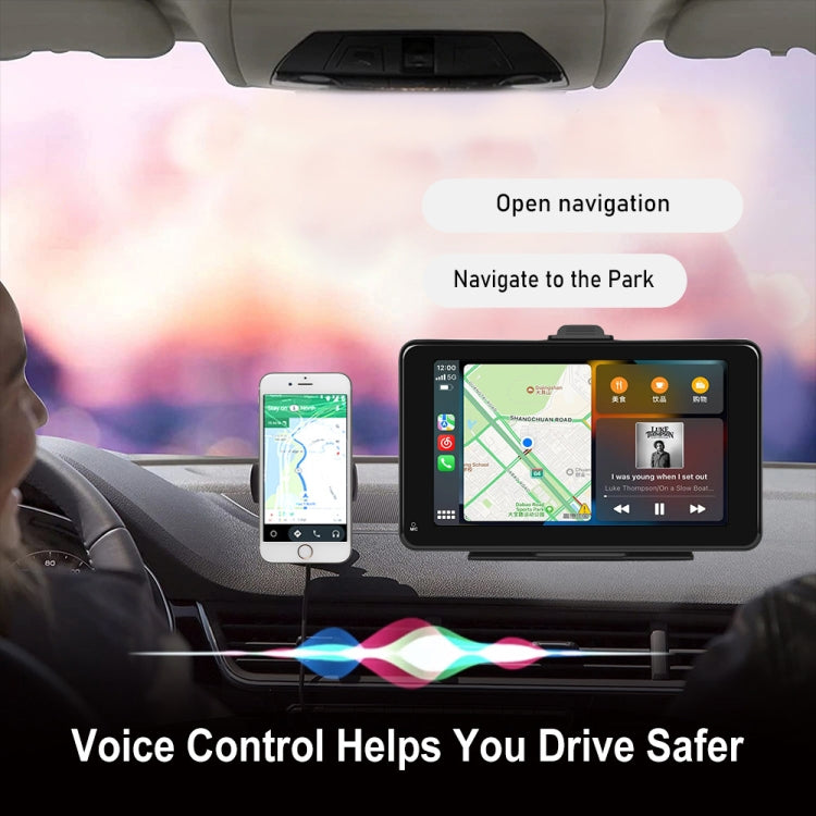 A3135 7 Inches HD Wired Smart Screen With Wireless CarPlay + Android Auto + Android With Camera - Car MP3 & MP4 & MP5 by PMC TechLife | Online Shopping South Africa | PMC TechLife