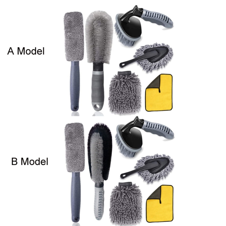 6pcs/Set Gloves Dusting Tire Brush Car Cleaning Brush Set(B Model) - Car washing supplies by PMC TechLife | Online Shopping South Africa | PMC TechLife | Buy Now Pay Later Mobicred