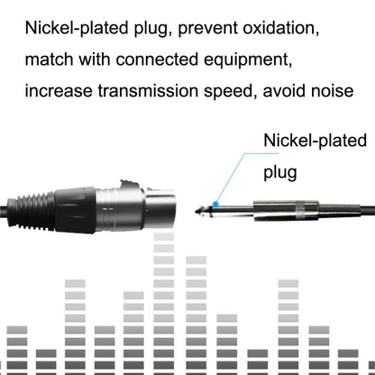 6.35mm Caron Female To XLR 2pin Balance Microphone Audio Cable Mixer Line, Size: 10m - Microphone Audio Cable & Connector by PMC Jewellery | Online Shopping South Africa | PMC Jewellery | Buy Now Pay Later Mobicred