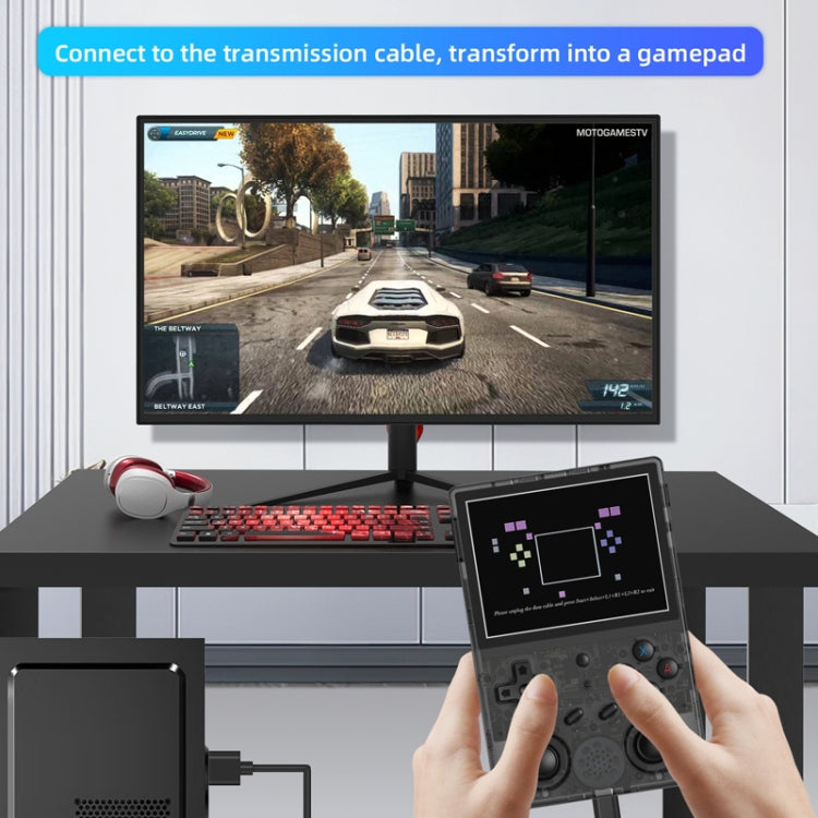 ANBERNIC RG353V  3.5 Inch Wireless Game Box Android 11 Linux OS Handheld Game Console 256G 35000 Games(Transparent Black) - free shipping - PMC TechLife - Order now!