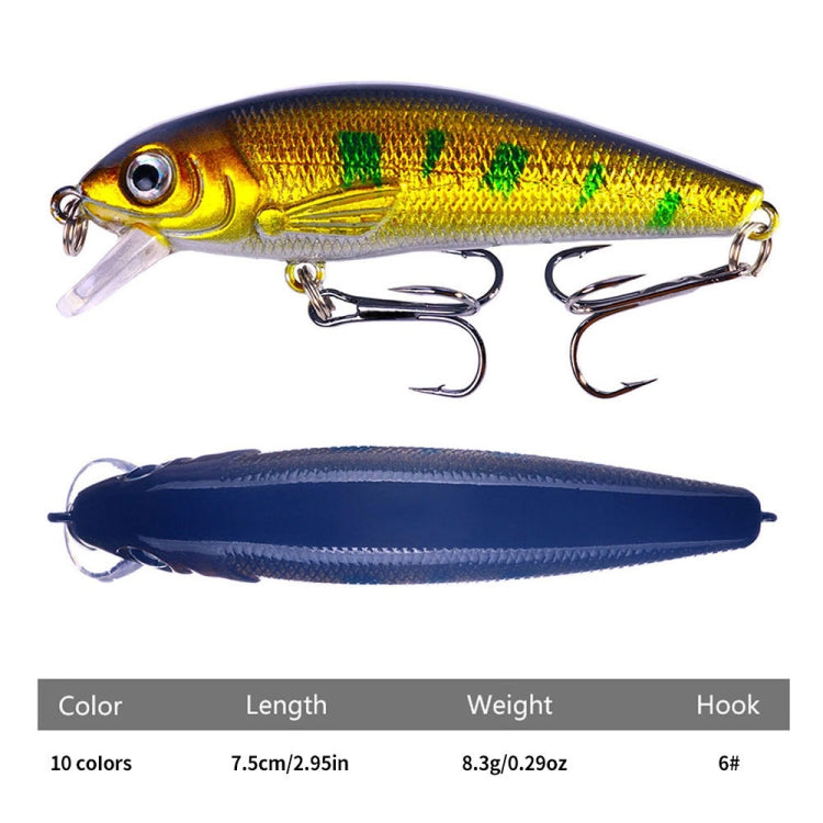 HENGJIA MI158 Floating Mino Bionic Lures, Color: 8 - Fishing Lures by HENGJIA | Online Shopping South Africa | PMC TechLife | Buy Now Pay Later Mobicred