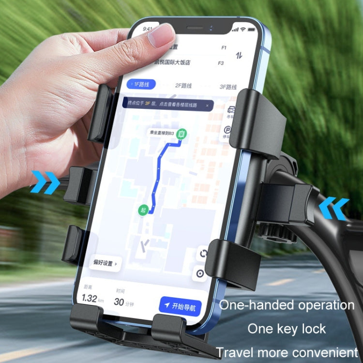 Motorcycle Navigation Riding Mobile Phone Holder(Rear View Mirror) - Holder by PMC TechLife | Online Shopping South Africa | PMC TechLife | Buy Now Pay Later Mobicred