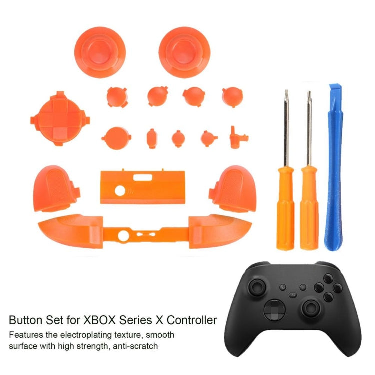 For Xbox Series X Controller Thumbstick LB RB Bumpers Trigger Buttons With Screwdriver Accessories(Transparent) - XBOX Spare Parts by PMC Jewellery | Online Shopping South Africa | PMC Jewellery