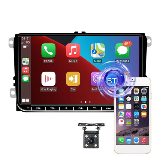 A2743 For Volkswagen 1+16G 9-inch Central Control Large Screen With Carplay Car Android10.0 Navigator Player, Style: Standard+4Lights Camera - Car MP3 & MP4 & MP5 by PMC Jewellery | Online Shopping South Africa | PMC Jewellery | Buy Now Pay Later Mobicred