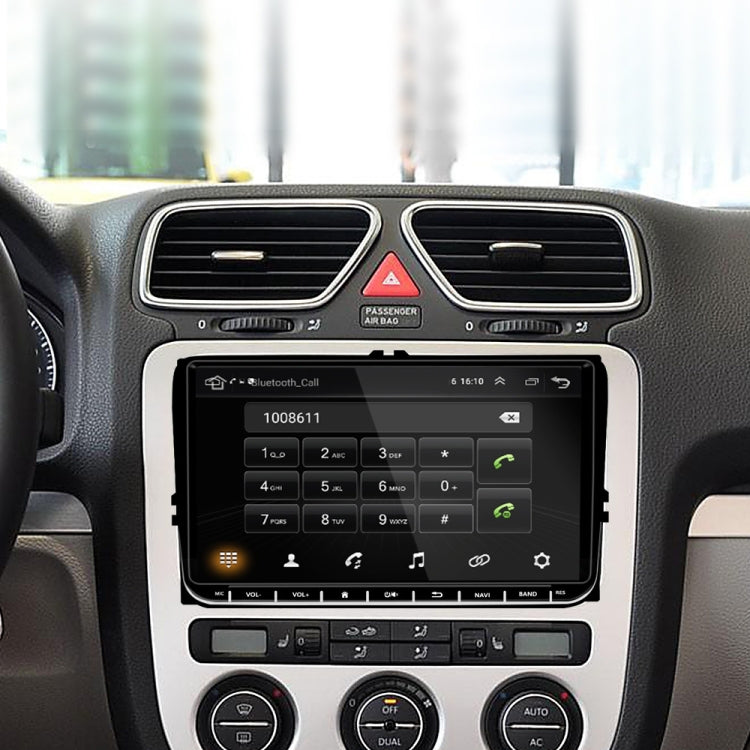 A2743 For Volkswagen 1+16G 9-inch Central Control Large Screen With Carplay Car Android10.0 Navigator Player, Style: Standard+4Lights Camera - Car MP3 & MP4 & MP5 by PMC Jewellery | Online Shopping South Africa | PMC Jewellery | Buy Now Pay Later Mobicred